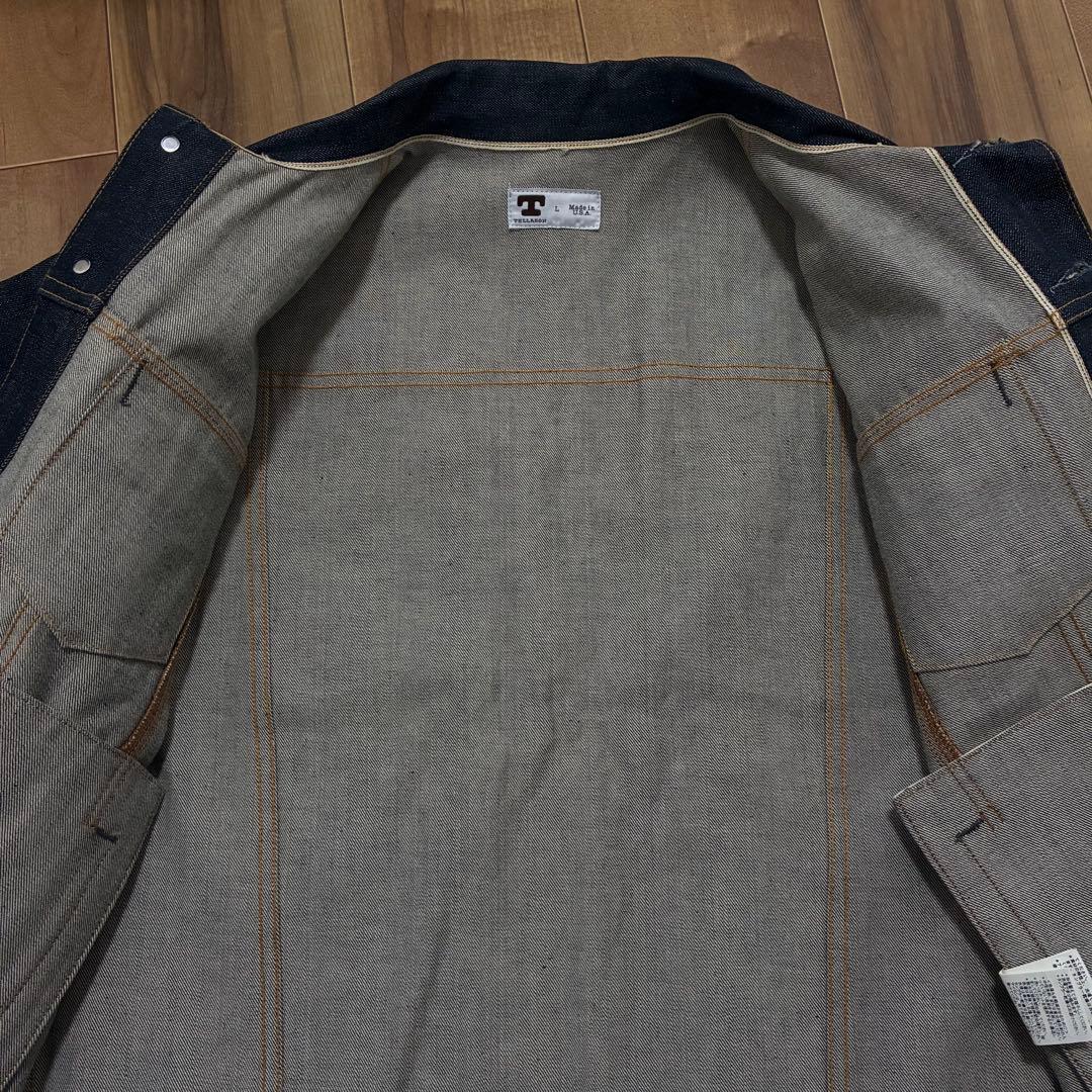 TELLASON WHITE OAK CORN DENIME Gジャン L