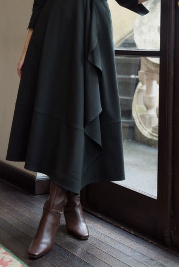 herlipto Grand Twill Ruffled Dress ドレス