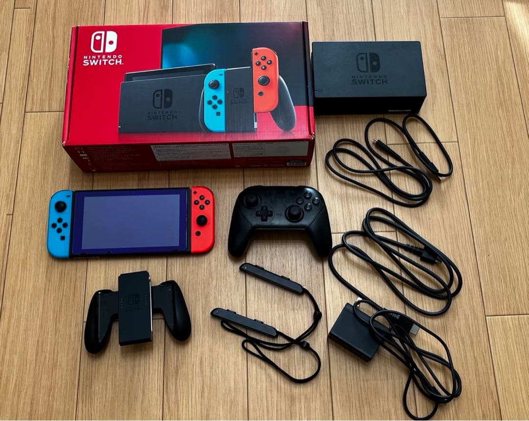 Nintendo Switch ネオンブルー/ネオンレッド 本体　プロコン付き