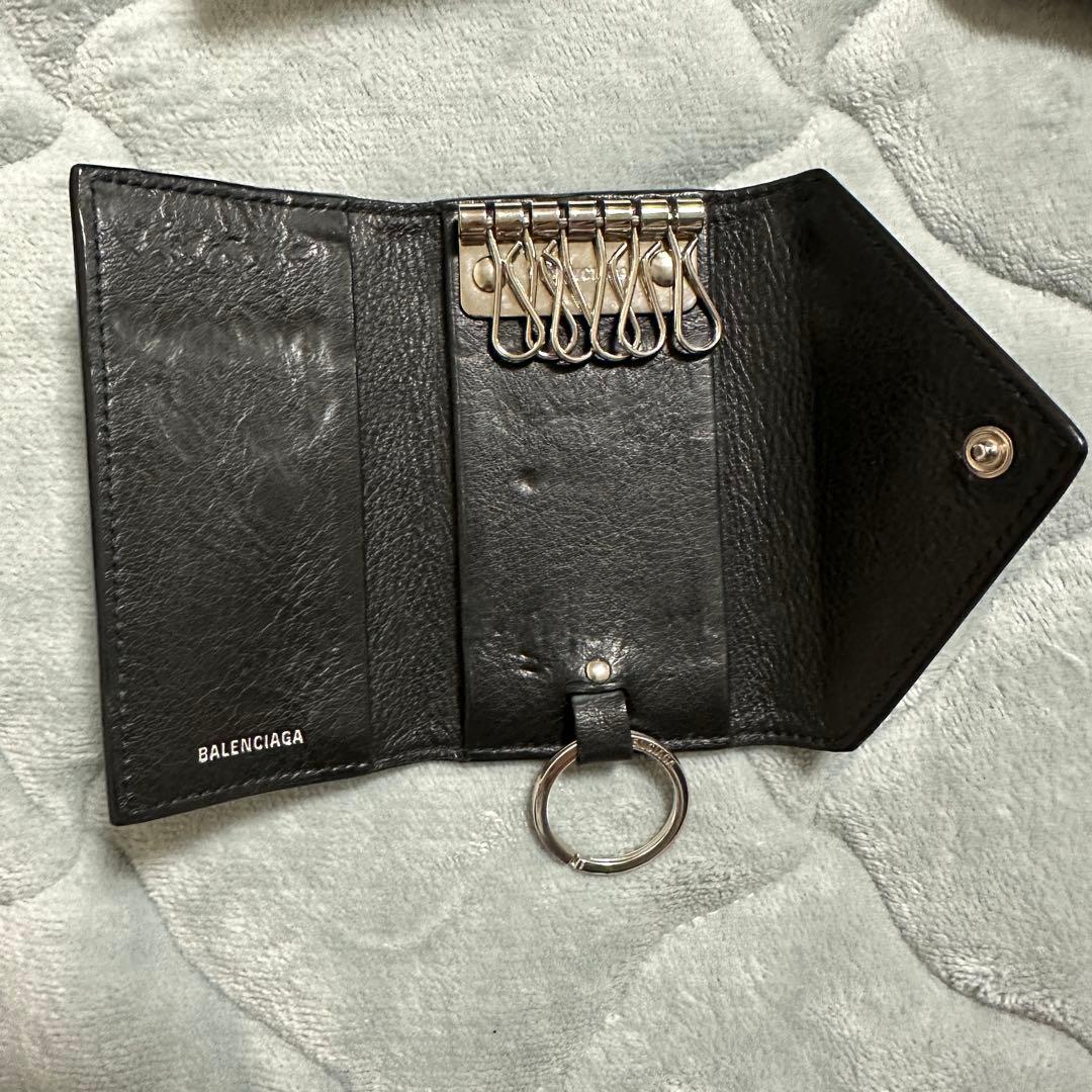 【送料無料】BALENCIAGA ブラック キーケース バレンシアガ