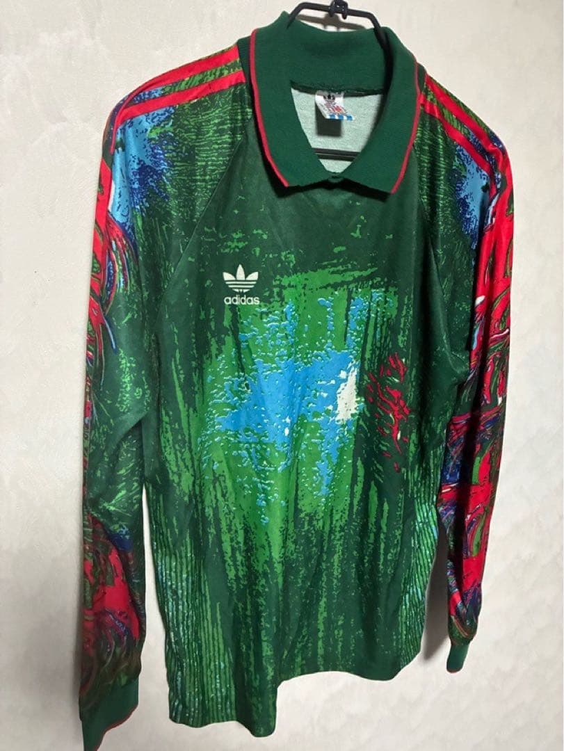 清水商業 川口能活 GKユニフォーム adidas アディダス USA製 90s