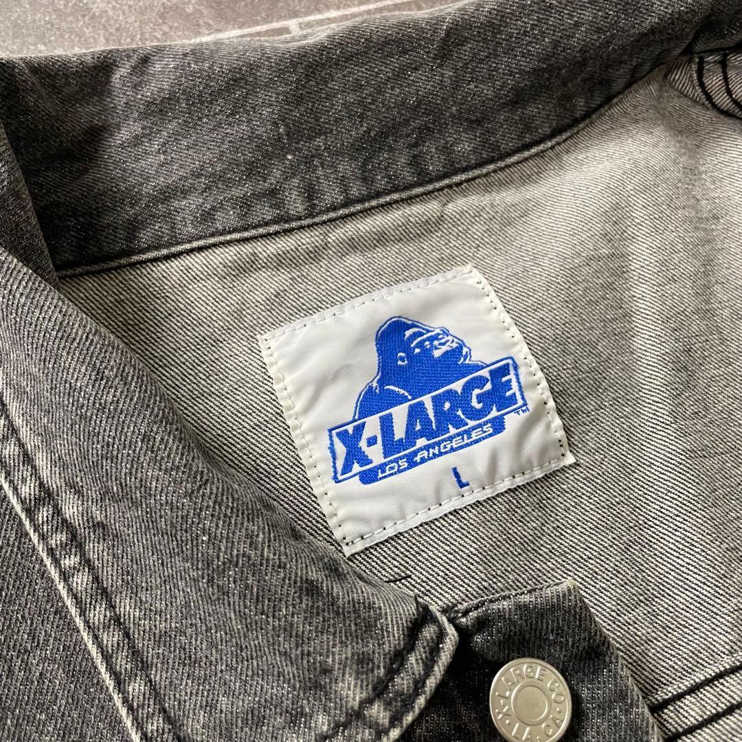 X-LARGE エクストララージ デニムジャケット フェード Gジャン 褪黒