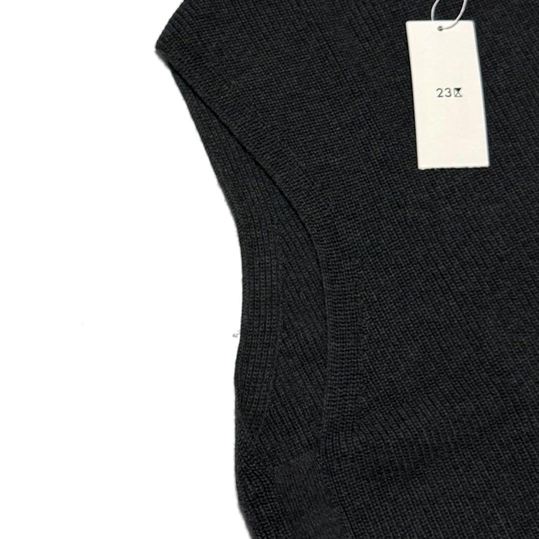 希少46 新品未使用【23AW】23区 【洗える】コットンカシミヤ ニットベスト