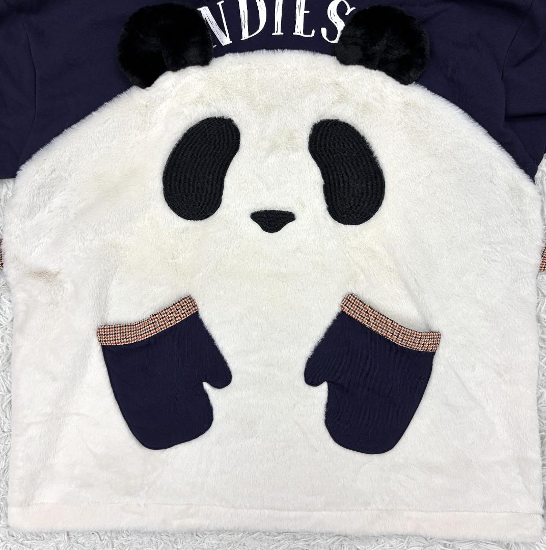 PANDIESTA JAPAN　ビッグパンダ ファーパーカー　L ネイビー