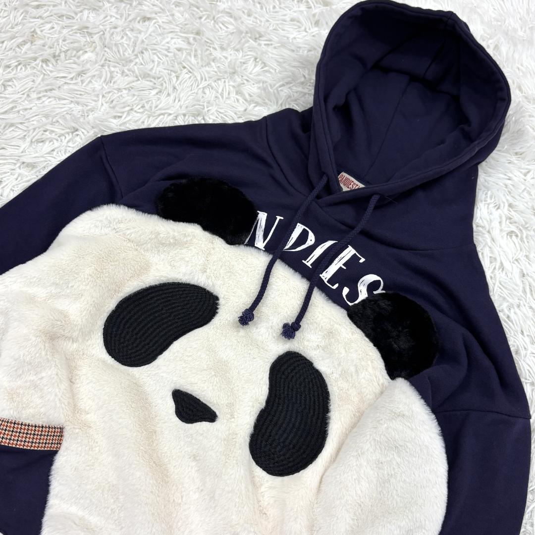 PANDIESTA JAPAN　ビッグパンダ ファーパーカー　L ネイビー