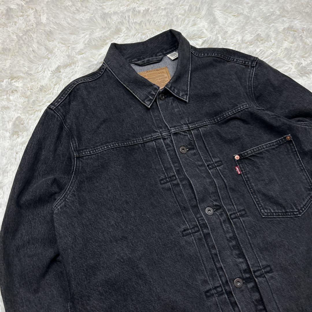 未使用級　リーバイス　1st トラッカージャケット　先染め　ブラック　XL