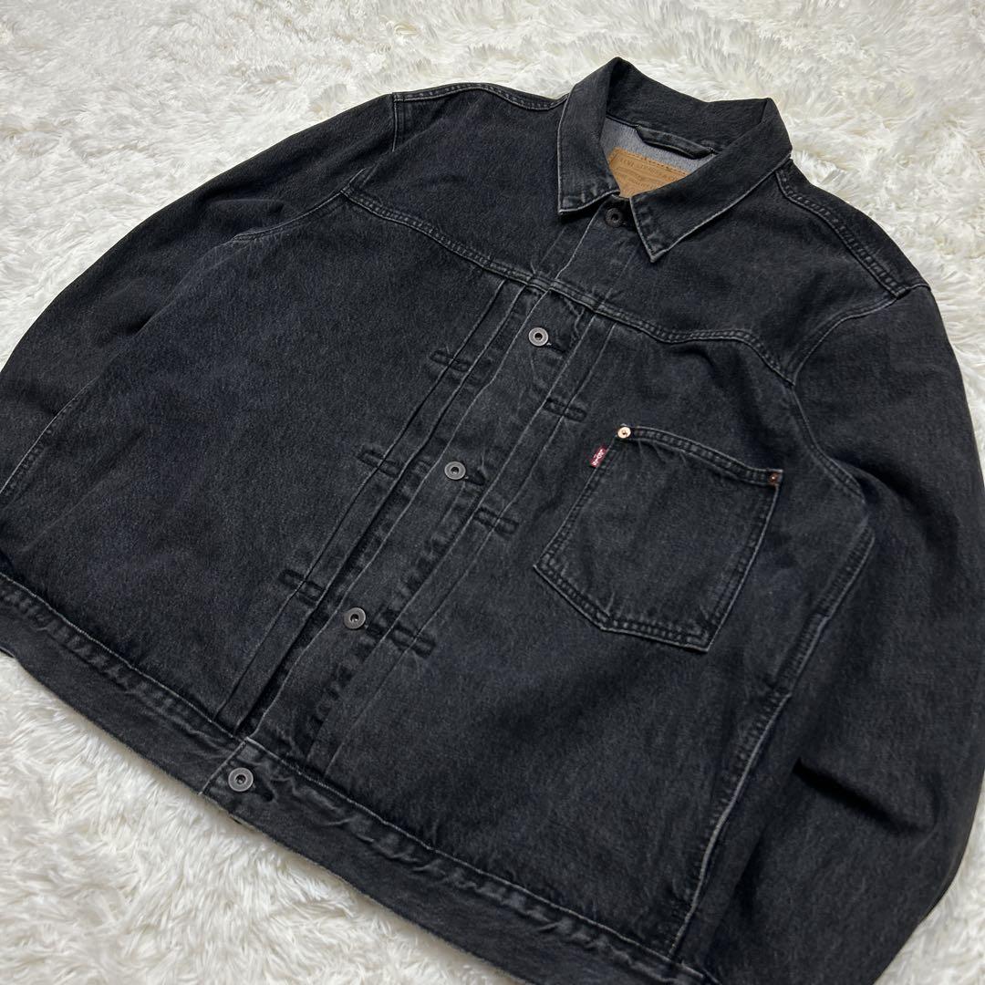 未使用級　リーバイス　1st トラッカージャケット　先染め　ブラック　XL