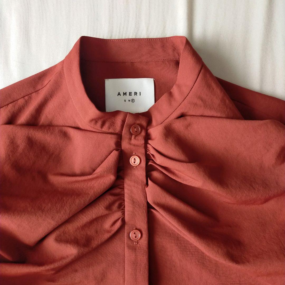 【美品】アメリ CROPPED BIG RIBBON SHIRT