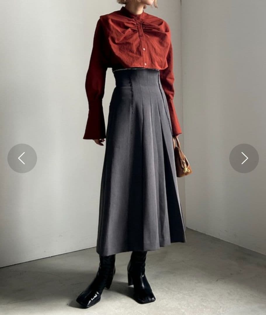 【美品】アメリ CROPPED BIG RIBBON SHIRT