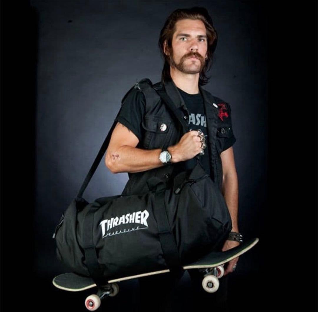 THRASHER ダッフルバッグ ボストンバッグ 黒 大容量