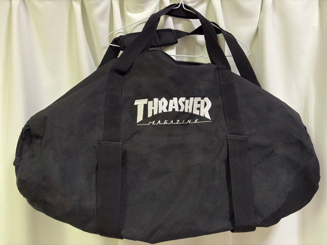 THRASHER ダッフルバッグ ボストンバッグ 黒 大容量