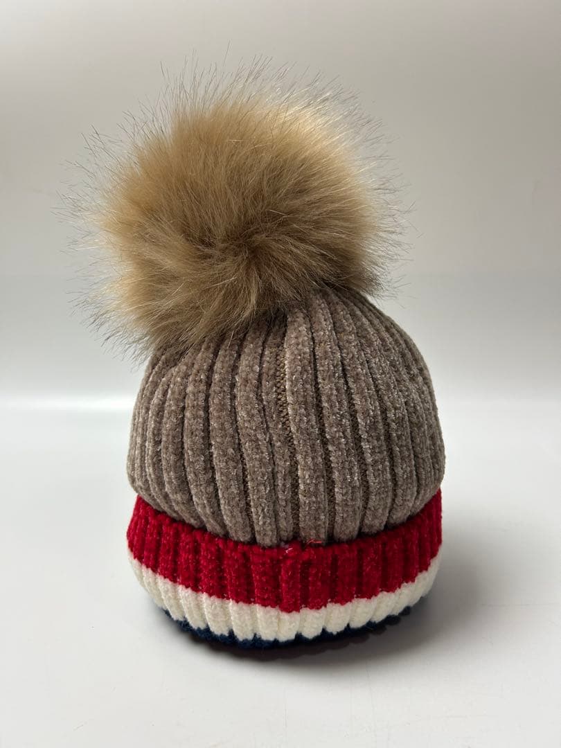 MONCLER ポンポン　リブ編み　ニット帽　サイズ2