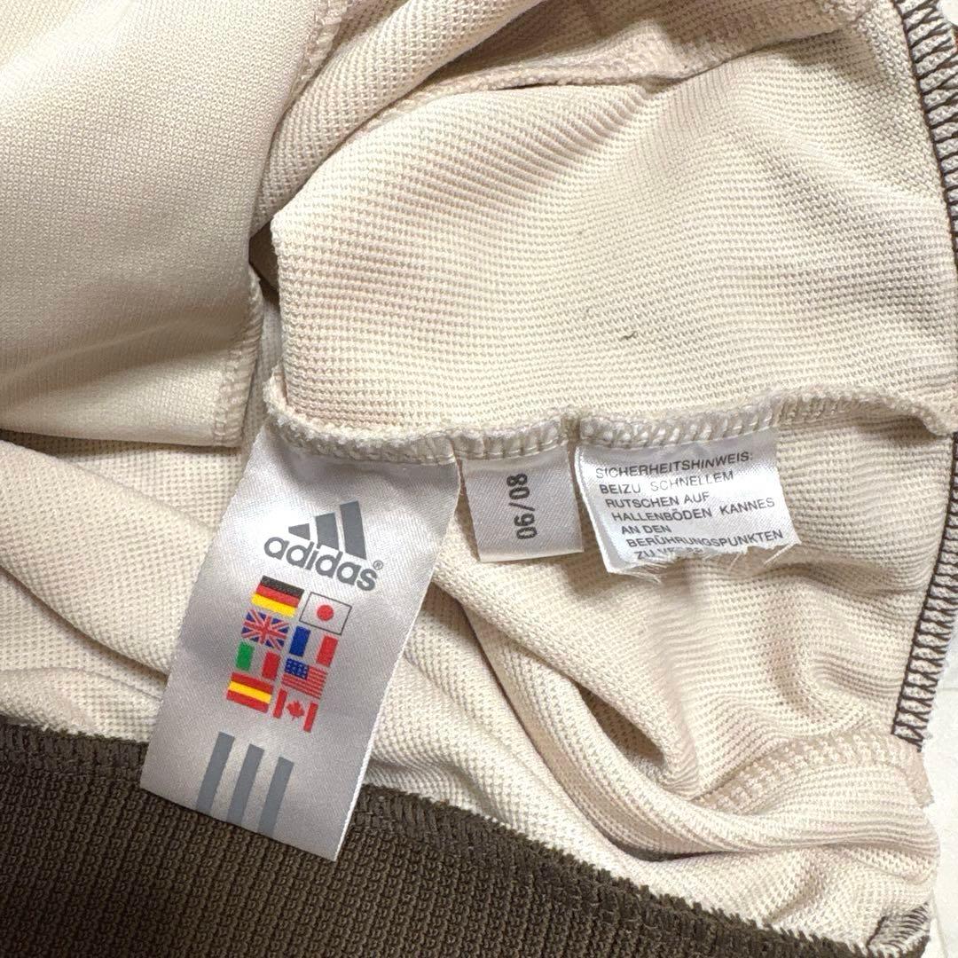 希少！adidas アディダス トラックジャケット 刺繍ロゴ クリーム ブラウン