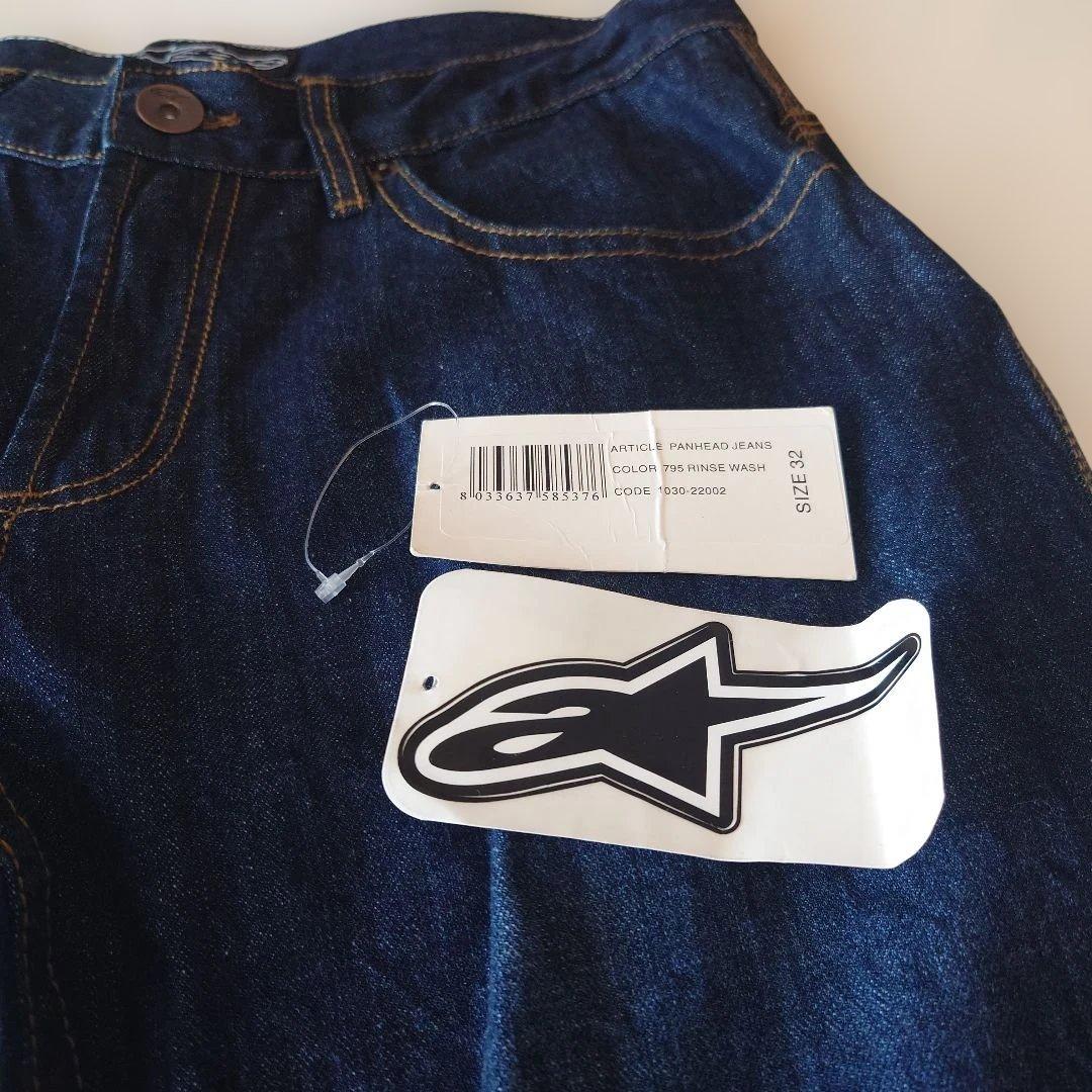 ALPINESTARS　ダークブルー ストレートデニム W32 L33