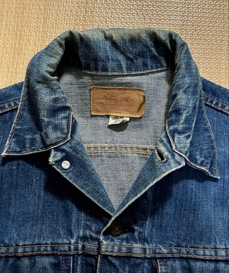 Levi's リーバイス 70505 44〜46濃紺 デニムジャケット ケアタグ