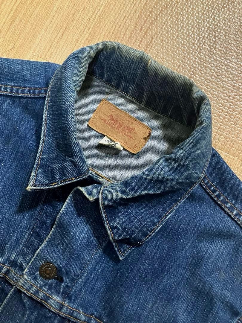Levi's リーバイス 70505 44〜46濃紺 デニムジャケット ケアタグ