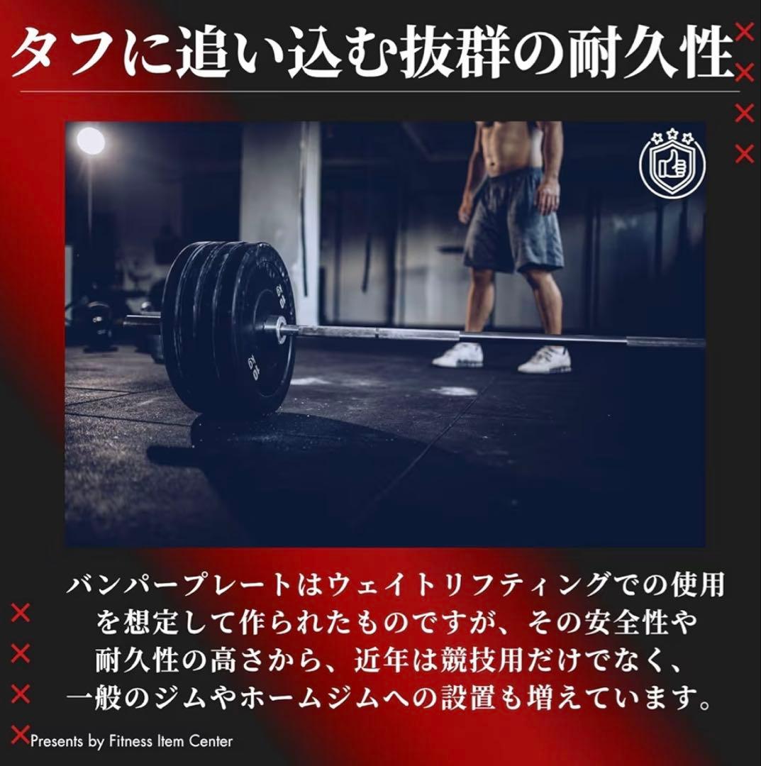 ★20kg×2枚 40kg バンパープレート バーベルプレート デッドリフト 黒