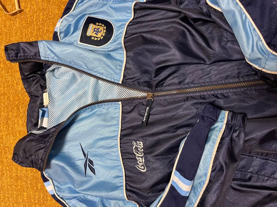 激レア　アルゼンチン代表ナイロンジャケット　Reebok コカコーラ
