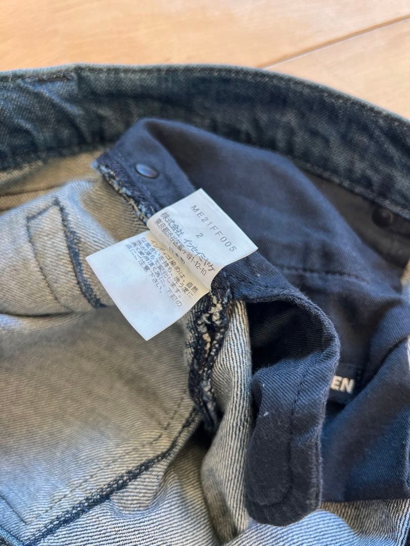 美品　ISSEY MIYAKE MEN イッセイミヤケ　デニム　メンズ　サイズ2