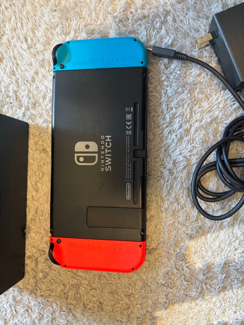 【箱無し】Nintendo Switch 本体 青/赤 ACアダプター付き