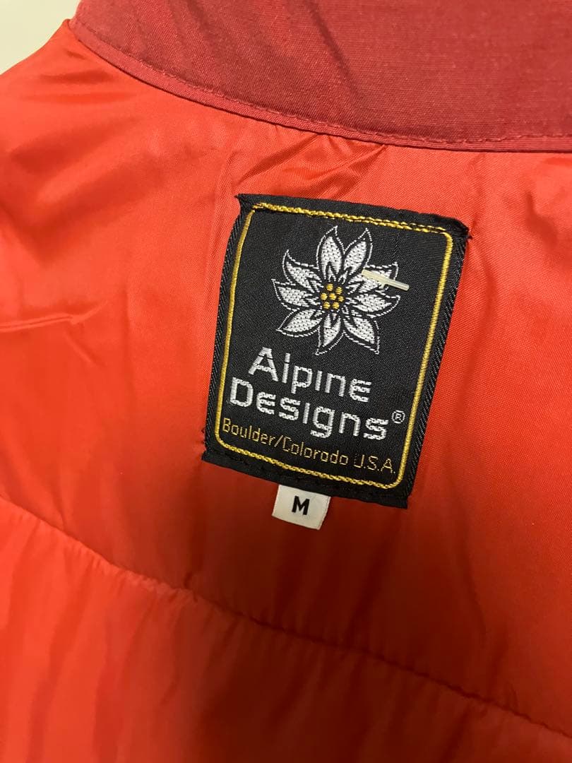 Alpine Designs ダウンベスト M 赤