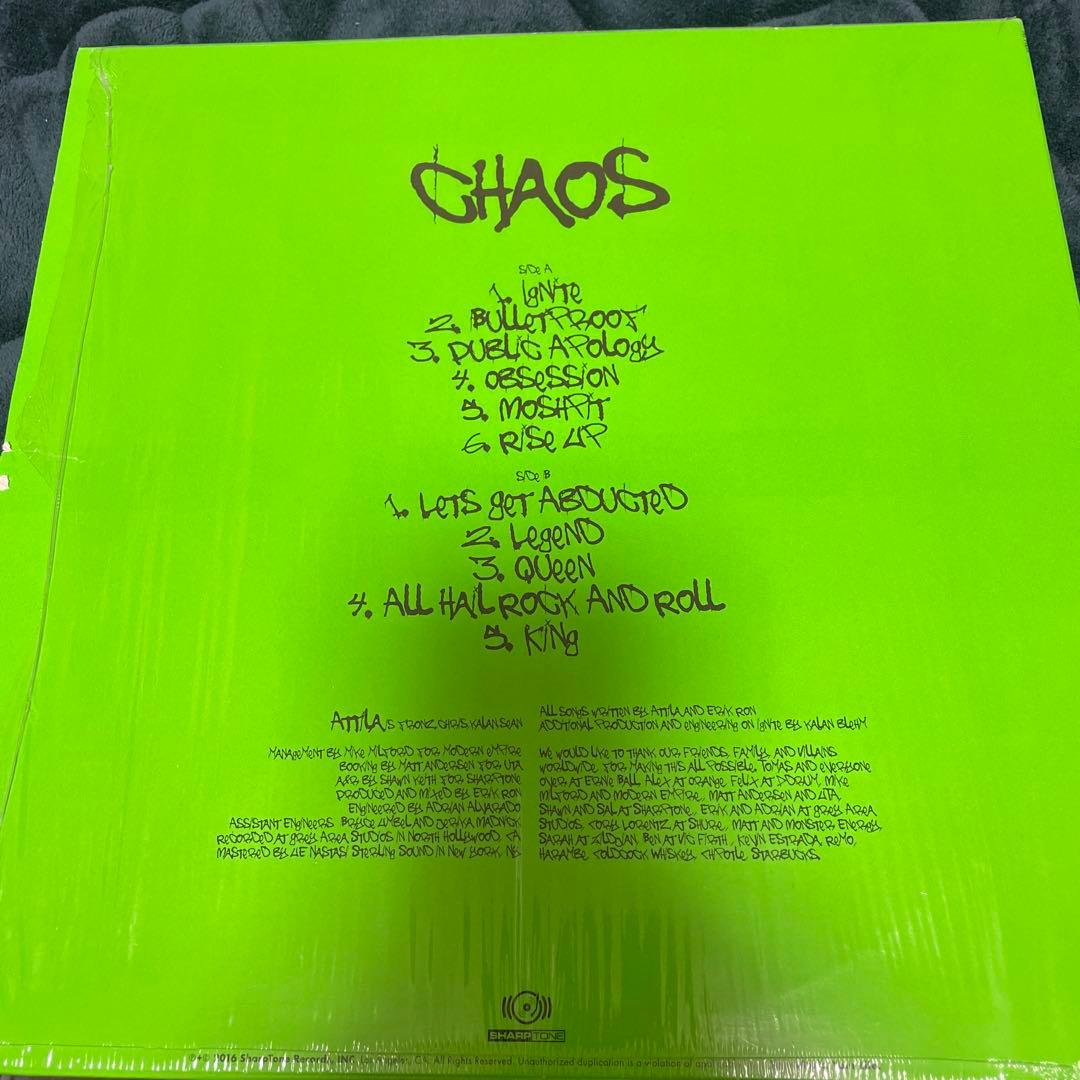 attila chaos スプラッター レコード 限定750枚