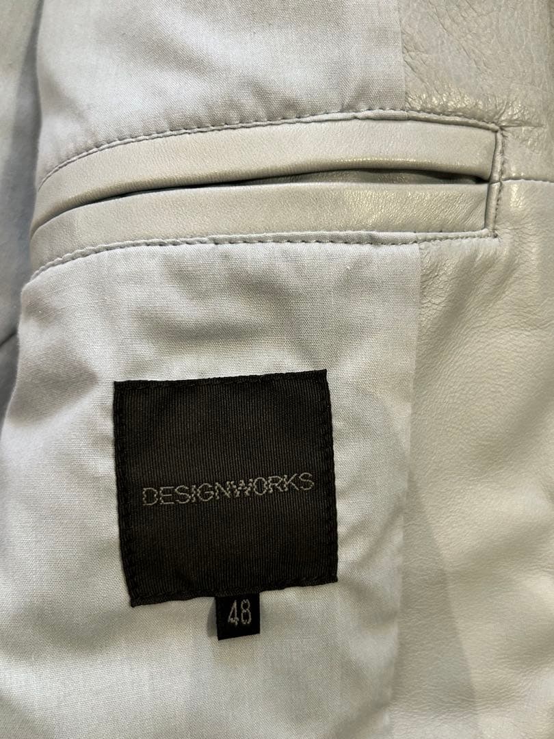 デザインワークス　DESIGNWORKS レザー シングルライダースジャケット