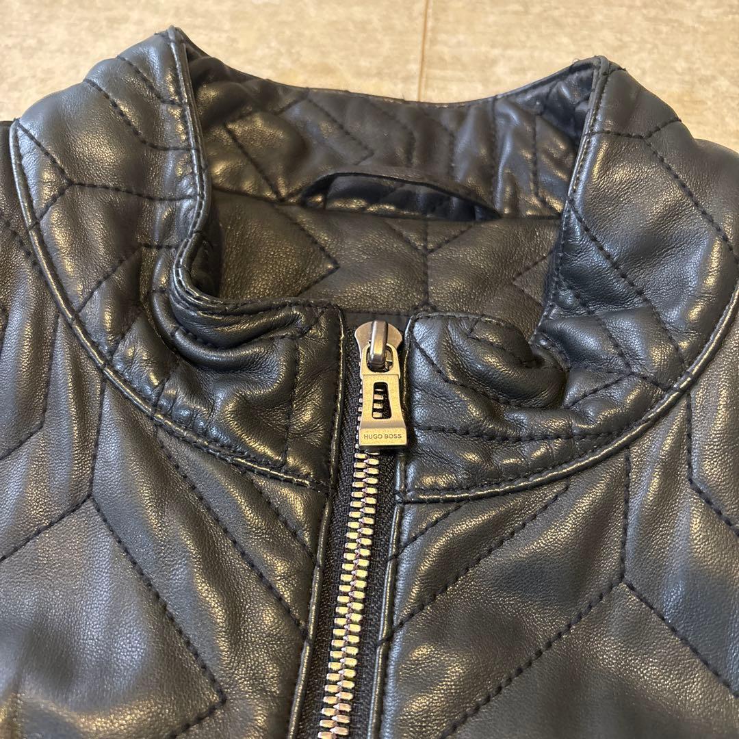 ハヤシ商品 HUGO BOSS ヒューゴボス レザージャケット サイズ46