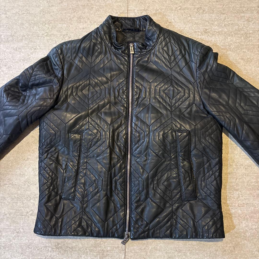 ハヤシ商品 HUGO BOSS ヒューゴボス レザージャケット サイズ46
