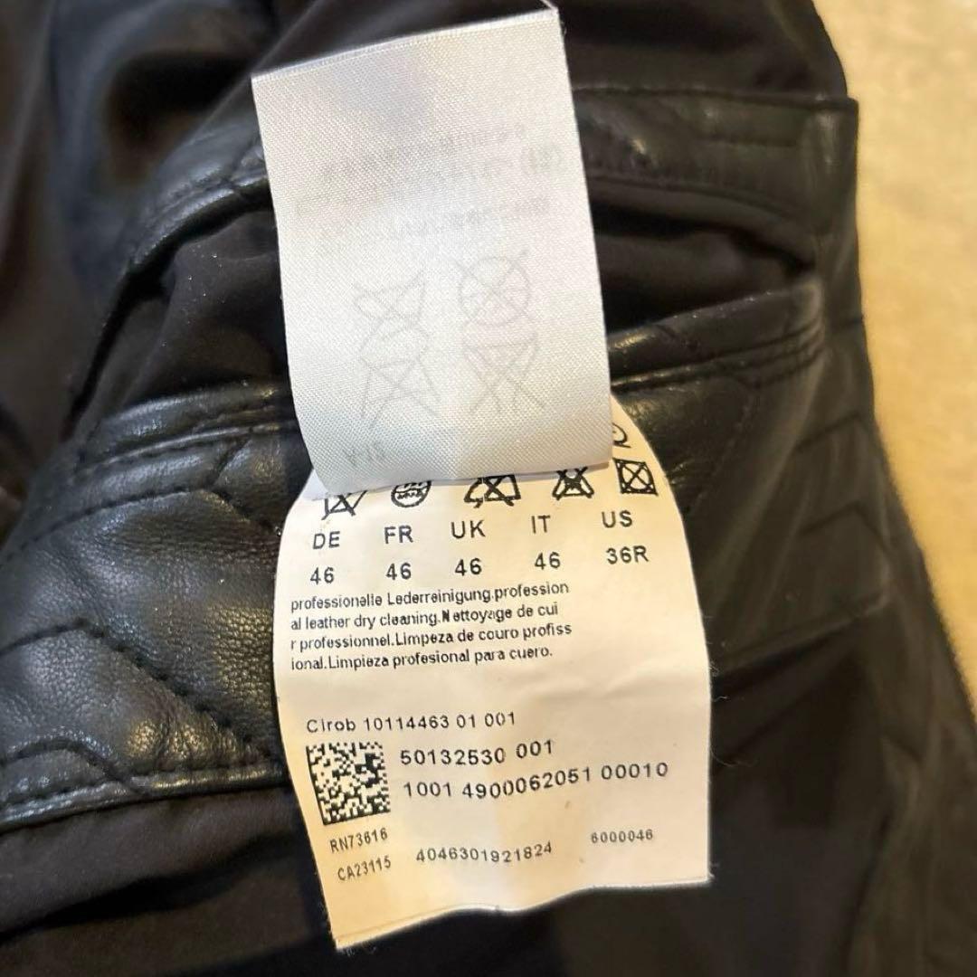 ハヤシ商品 HUGO BOSS ヒューゴボス レザージャケット サイズ46