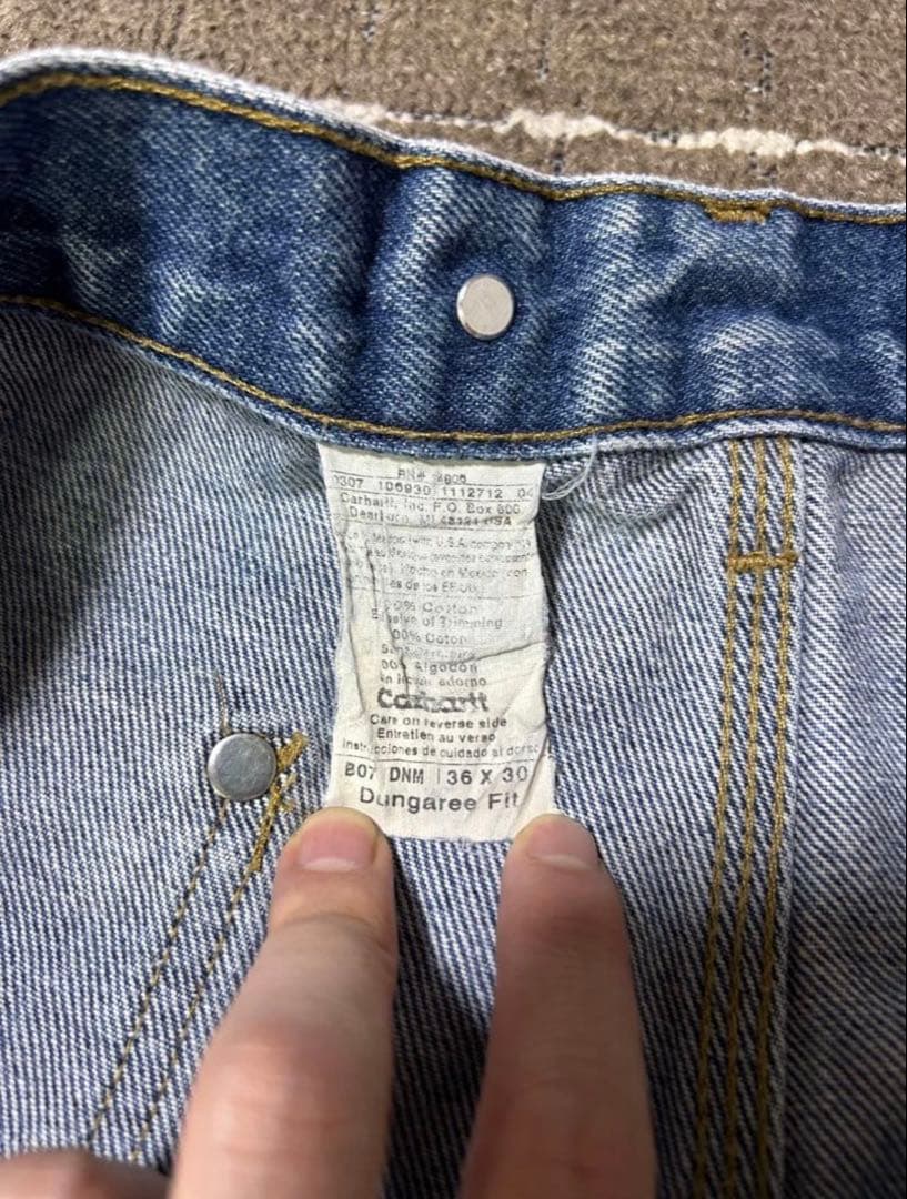 フェード◎ carhartt ダブルニーペインターパンツ デニム denim