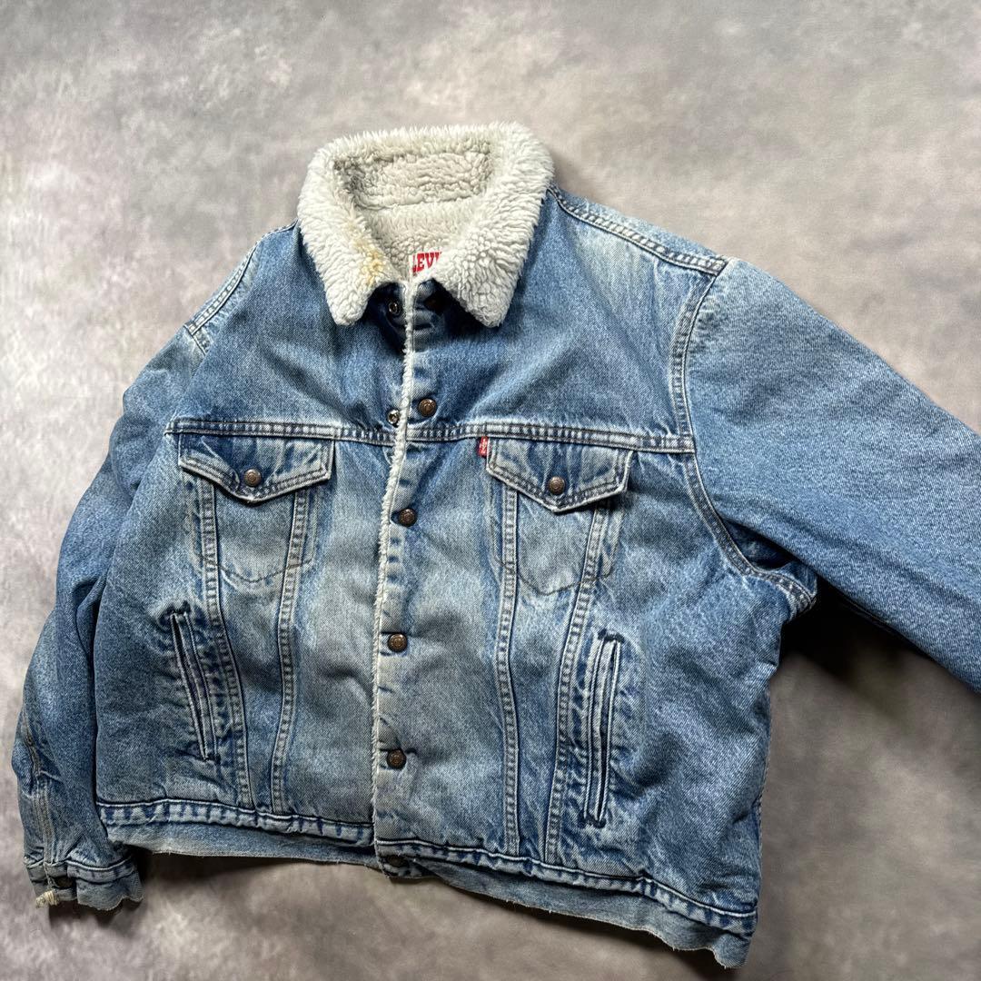 80sUSA製Levi’s70608シェルパ50Rボアトラッカー常田大希 T17