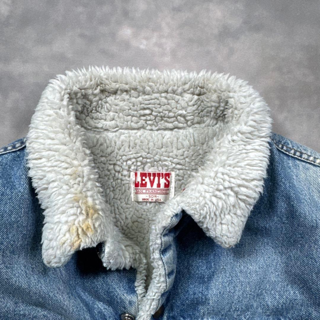 80sUSA製Levi’s70608シェルパ50Rボアトラッカー常田大希 T17