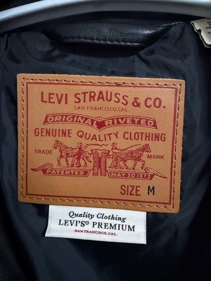 ジャケット・アウター LEVI'S FULLZIP SPORTS LEATHER JACKET