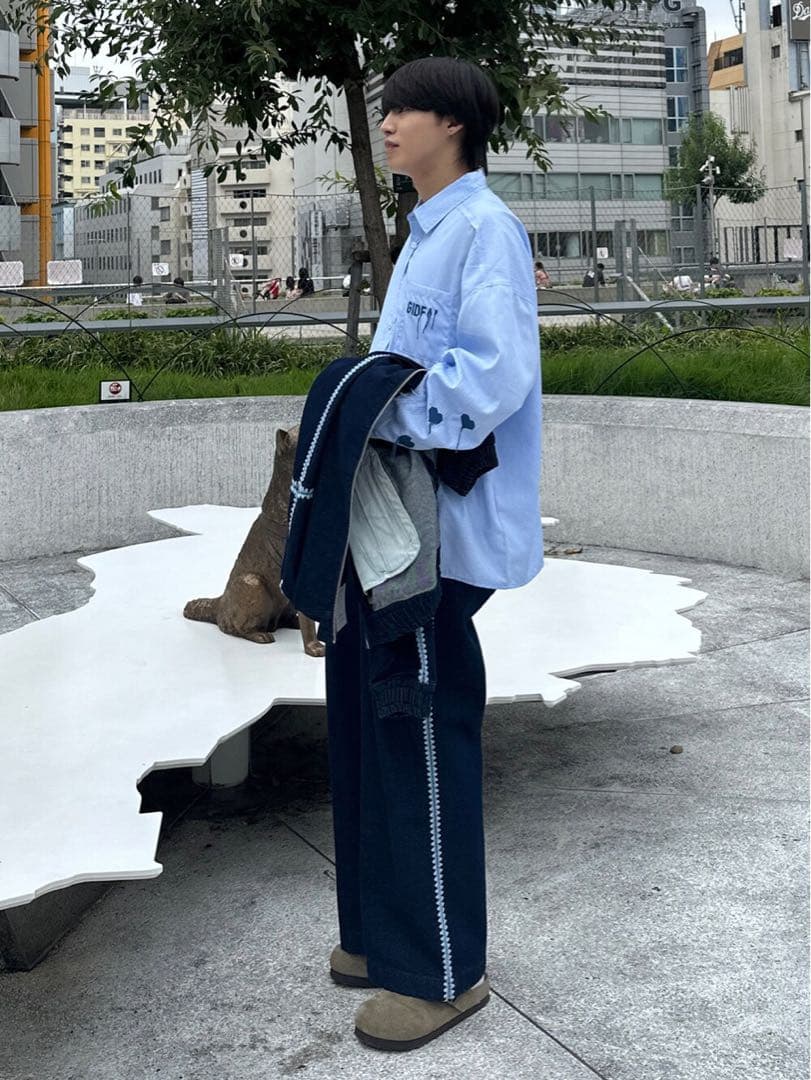 GIDEAL× DISCOVERED デニム　ジャケット　パンツセットアップ