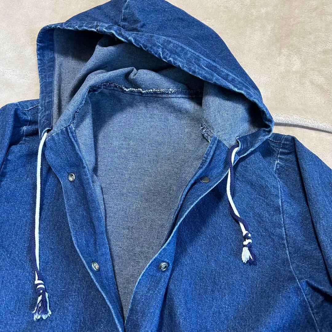 【90s USA製】VANDERBILT デニムフーデッドジャケット