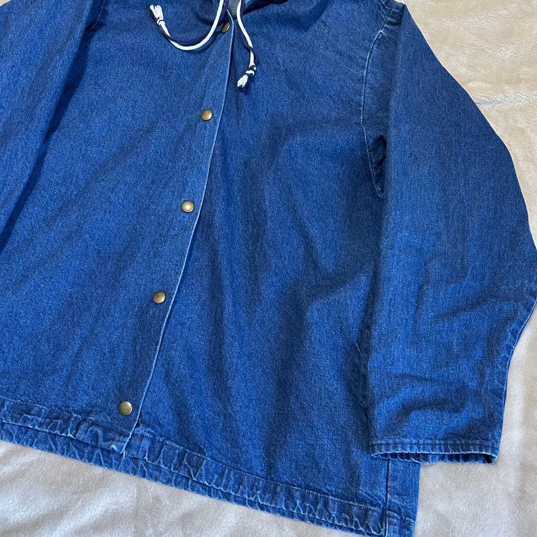 【90s USA製】VANDERBILT デニムフーデッドジャケット