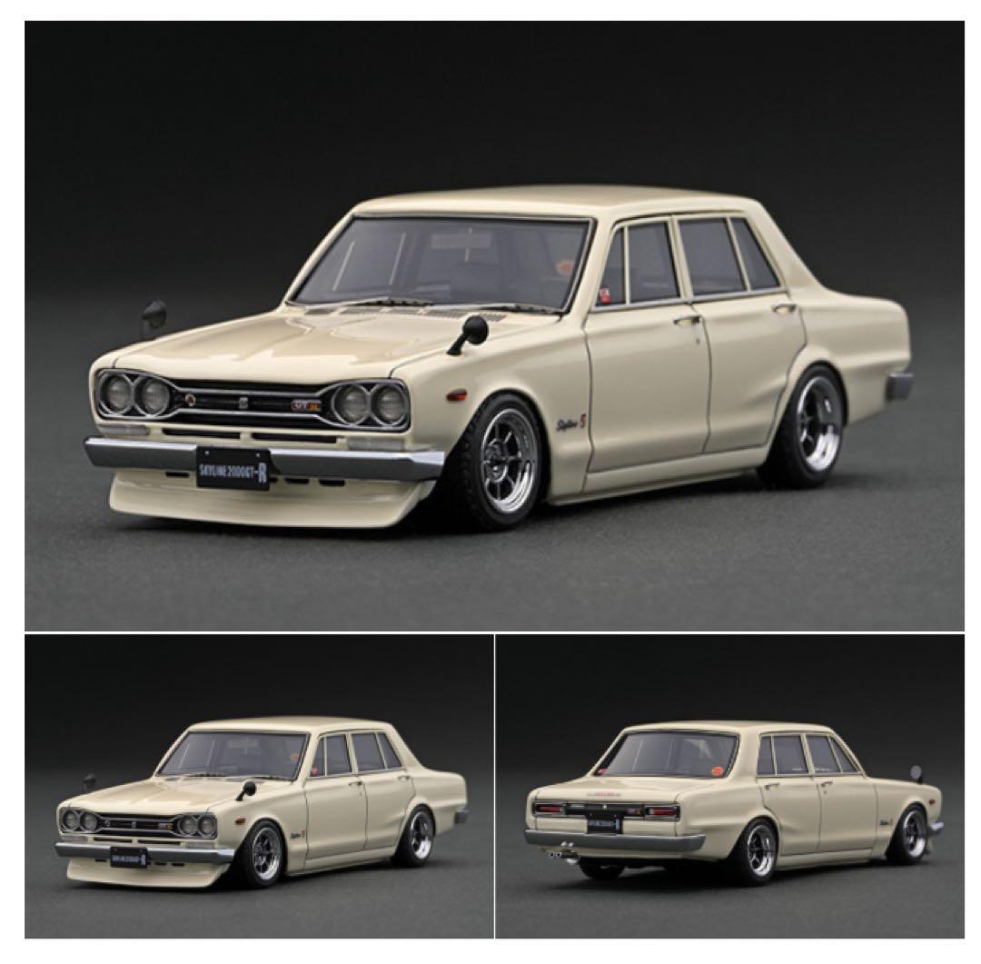 イグニッションモデル　1/43 スカイライン　GT-R PGC10 ホワイト