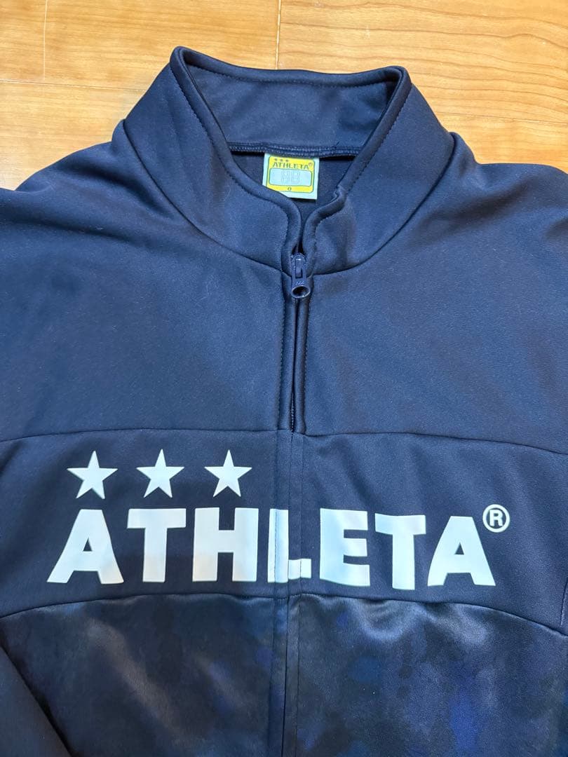 アスレタ ATHLETA ジャージ上下セット ネイビー　Oサイズ　美品