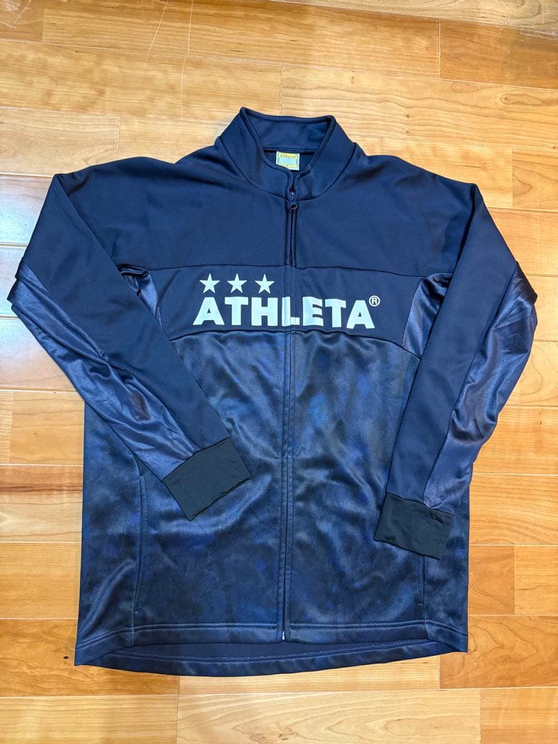 アスレタ ATHLETA ジャージ上下セット ネイビー　Oサイズ　美品