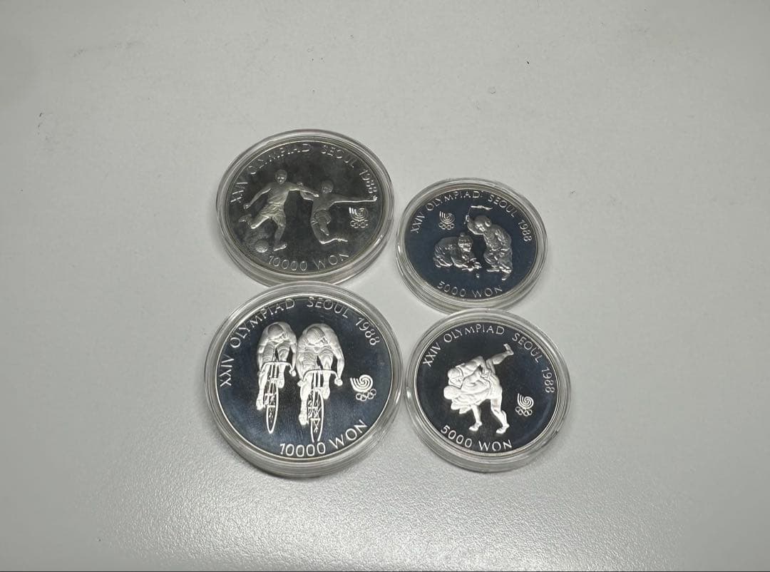 1988 ソウル五輪 記念銀貨 SV925 4枚セット