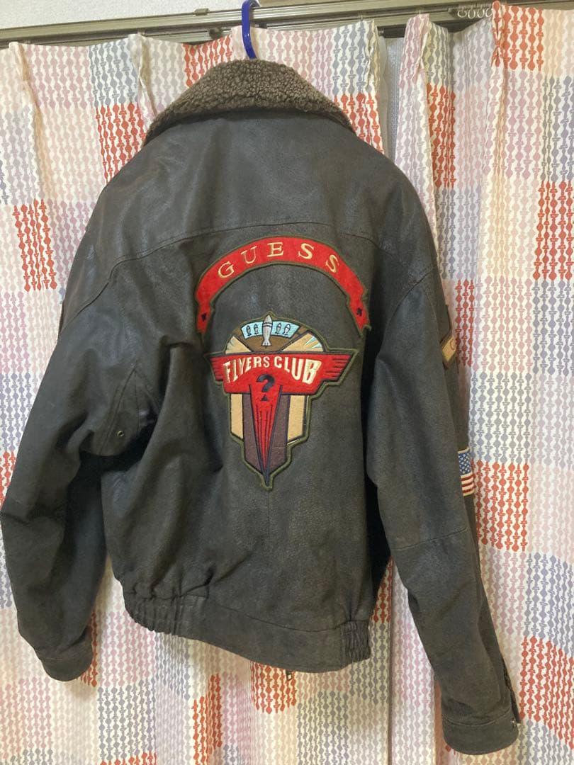 GUESS フライトジャケット ダークブラウン