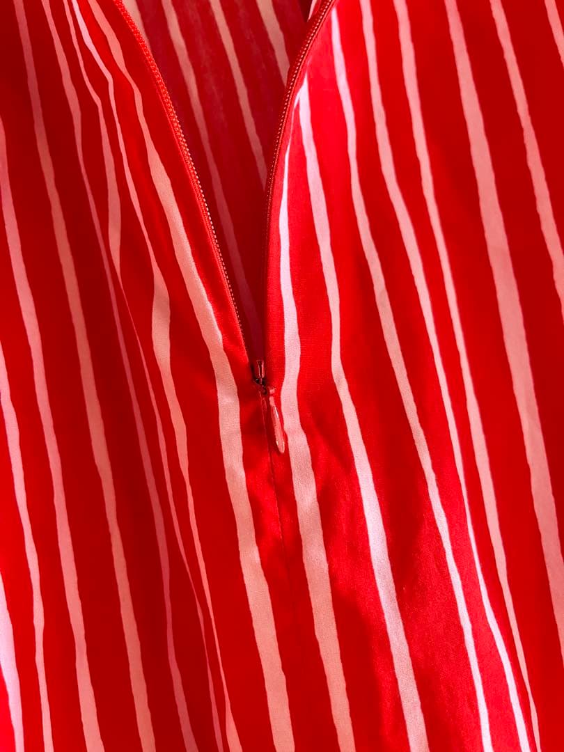 ✨美品✨marimekko ピッコロ長袖チュニックシャツ38 赤・白