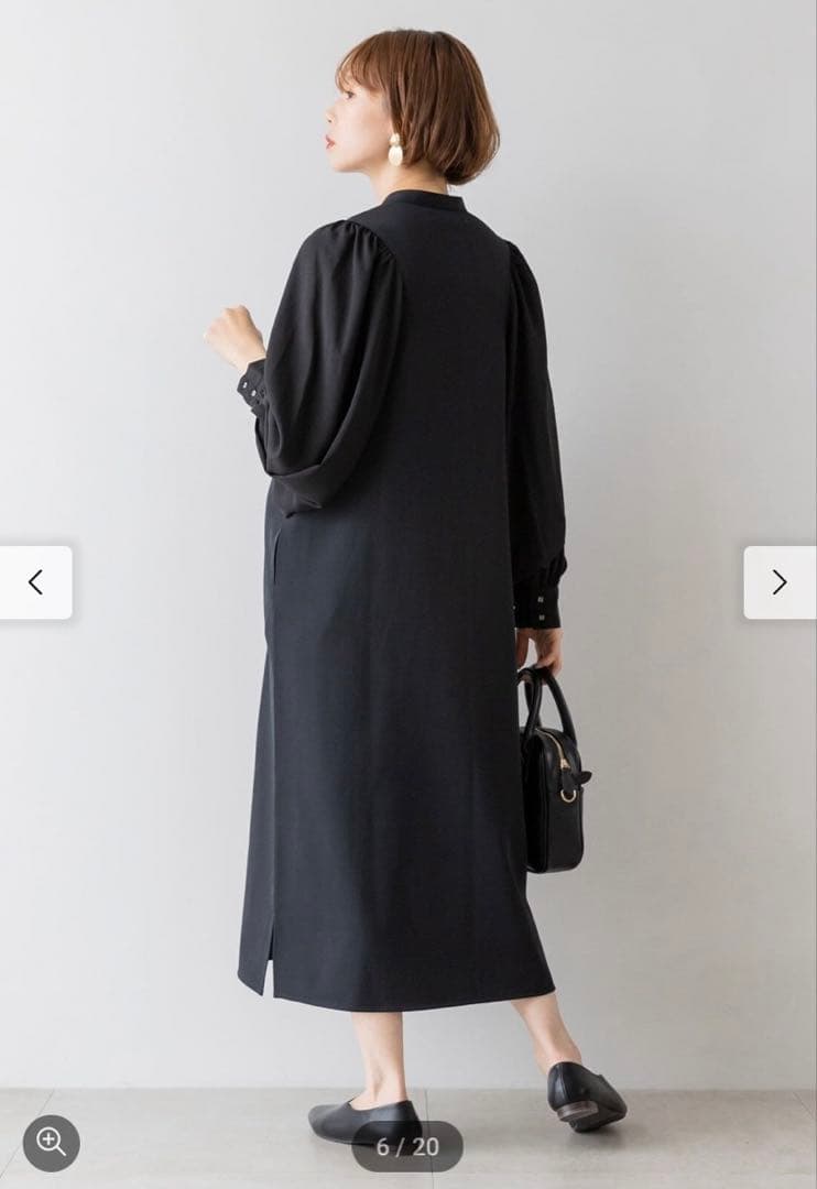 【新品未使用】マタニティから産後も使える　授乳が簡単　バルーンスリーブワンピース