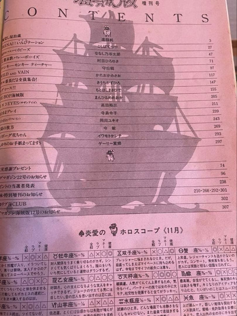 ヤングマガジン 海賊版 1988年 腕貸し屋助蔵 初掲載号 3×3eyes