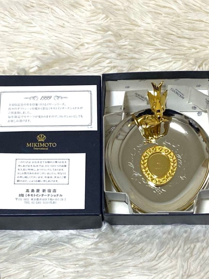 MIKIMOTO イヤーシリーズ ジュエリートレイ ハート型　パール　皿 小物