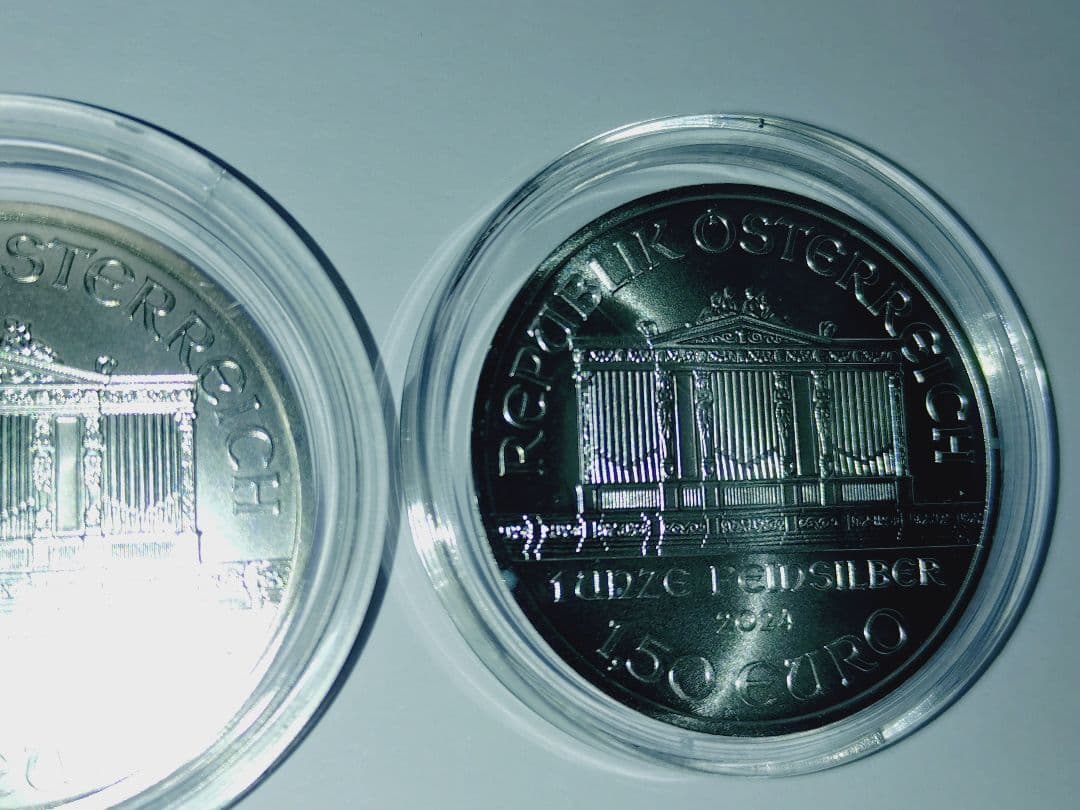 ウィーン・フィルハーモニー 銀貨 3枚セットケース付き