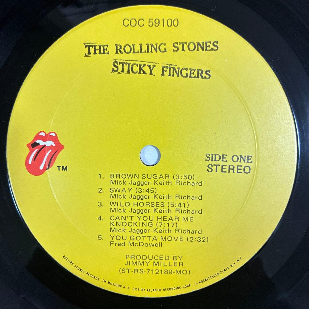 ローリングストーンズ 名盤 レコード スティッキーフィンガーズ USオリジナル盤