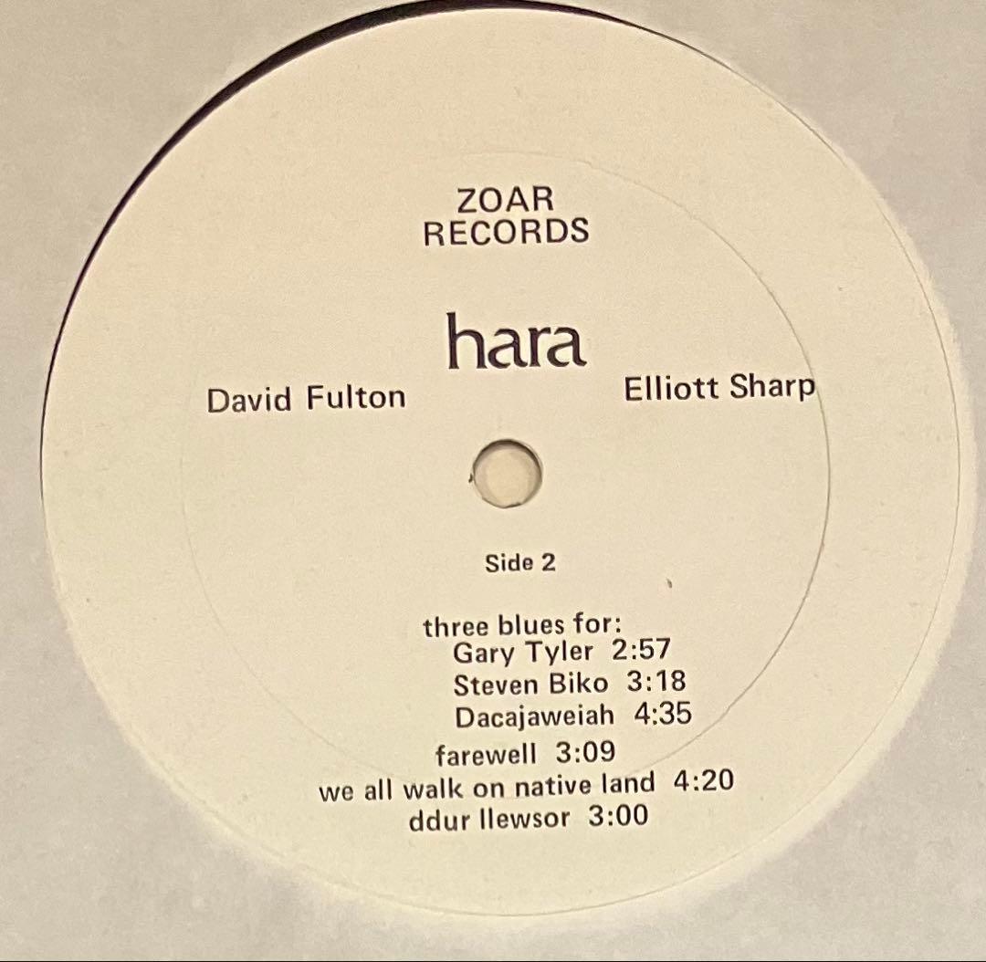 洋楽 David Fulton / Elliott Sharp - Hara