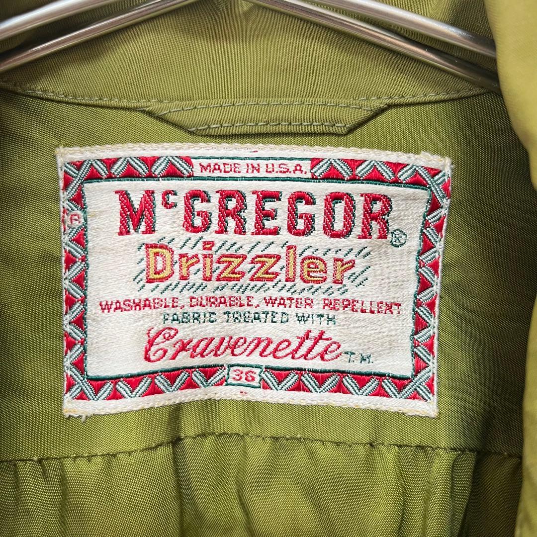 グ*ミ様 60's McGREGOR ドリズラージャケット 36 カーキ USA